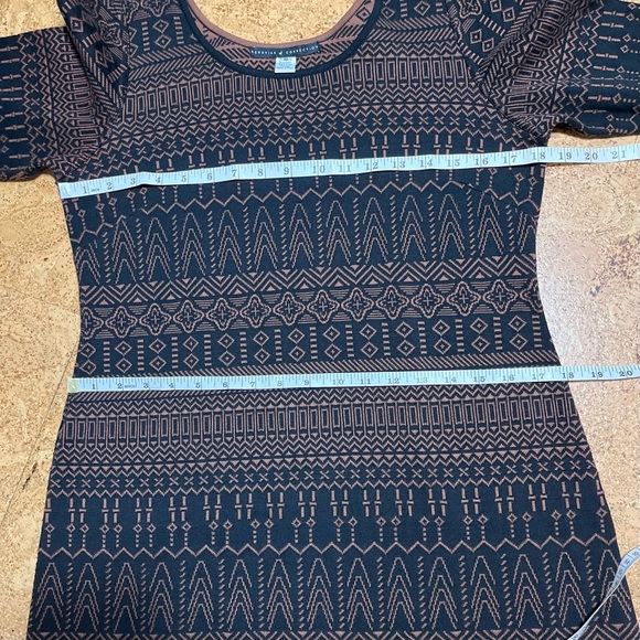 Peruvian Connection 100% Pima Cotton 3/4 Sleeve Sweater Dress Sz M - Picture 10 of 12